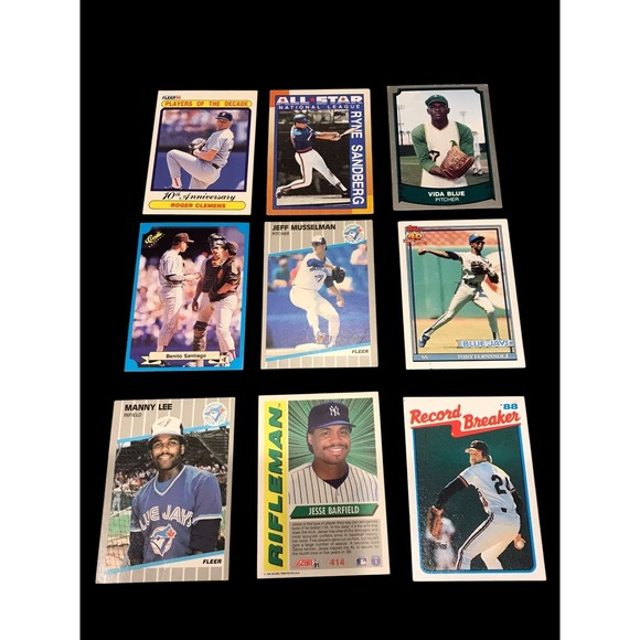 Vintage 1980s 1990's Rookie Card Lot Baseball Cards - 16 Cards - Picture 3 of 6